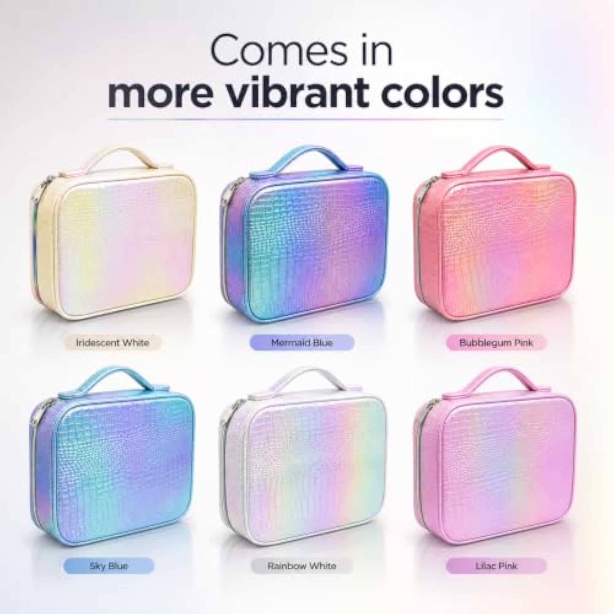 Travel Shimmer Cosmetic Bag, Large Capacity Organizer