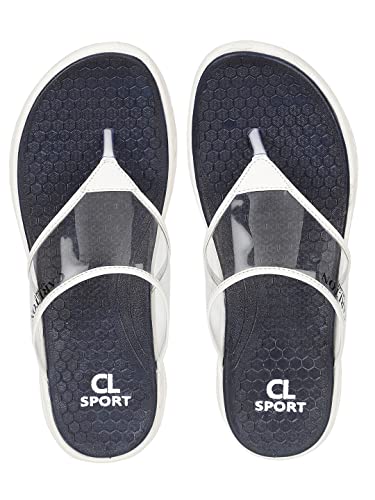 Image of Women's Cl-kan-w-sl01b Navy White Slipper