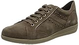 Obermaterial: Synthetik Geox Damen D Myria H Sneaker, Dk Beige/Lead, 39 EU