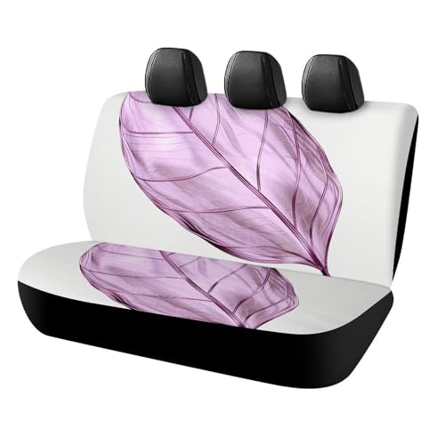 Housse de siège arrière pour chien imperméable et antidérapante motif lilas
