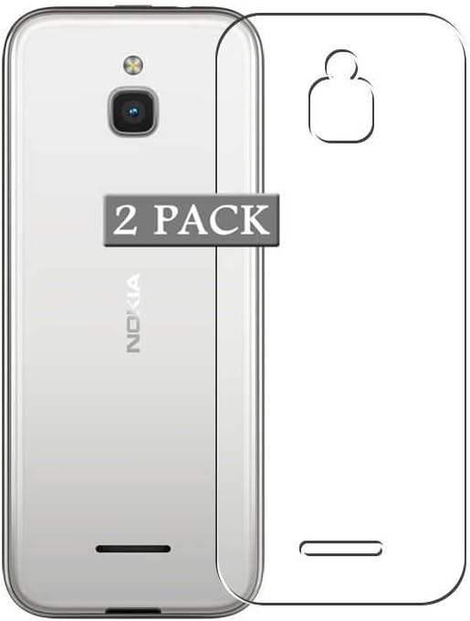 Vaxson2-Pack Back Protector Film, compatible with NOKIA 8000 4G, TPU Guard Sticker Skin [Not Front Screen Protectors ] New