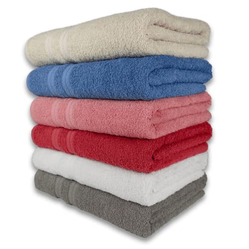 Kit 05 Toalhas de Banho Banhão Gigante Soft 500g 80x150cm 430g/m² 100% Algodão Alta Absorção Hotel -