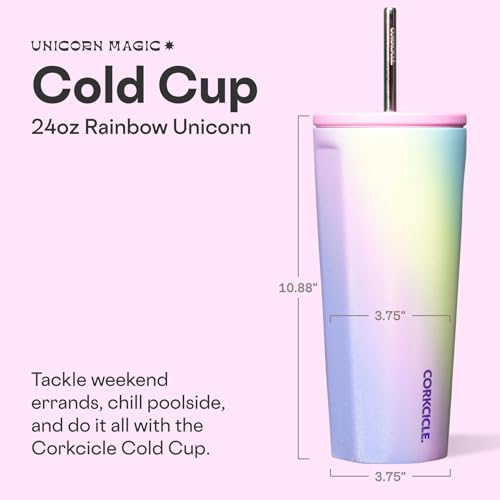 Gobelet isotherme avec couvercle et paille Corkcicle bouteille réutilisable 600ml - 3