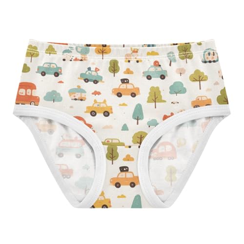 GuoChe Cotton Briefs Stretchy Triangle Panties Organic Cotton Toddler Underwear for Kids in Sizes 2T,3T, 4T, 5T, 6Y and 8Y