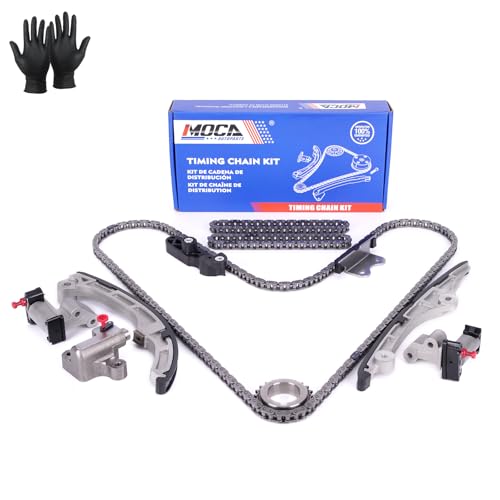 MOCA Timing Chain Kit Fit 2007-2009 for Ford Edge 3.5L & 2007-2009 for Lincoln MKX 3.5L & 2008-2009 for Mazda CX-9 3.7L & 2008-2009 for Mercury Sable 3.5L Duratec Engine