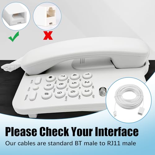 Cable de extensión de teléfono BT de 20 m con transmisión de señal sin pérdidas 6