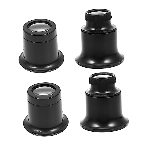 STOBOK Convenient Jewelers Loops 4pcs Professional Magnifying Loop for Jewelry Making and Watch Repair Compact and Sturdy Design