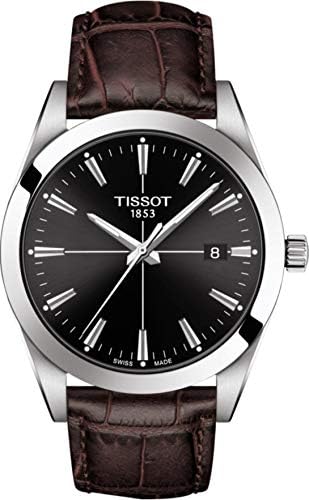 [ティソ] 腕時計 TISSOT ジェントルマン レザーベルト [正規輸入品] T1274101605101 メンズ ブラック文字盤
