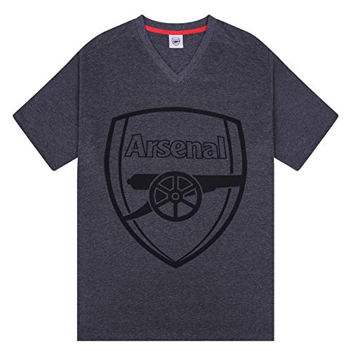 Arsenal FC Official Soccer Gift Mens Loungewear Short Pajamas Grey Large3
