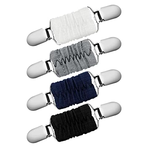 JZTRADING 4PCS Dress Clips Cardigan Collar Clips Shirt Clip Sweater Clips Cardigan Clip Dress Cinch Clips Set for Women Cover