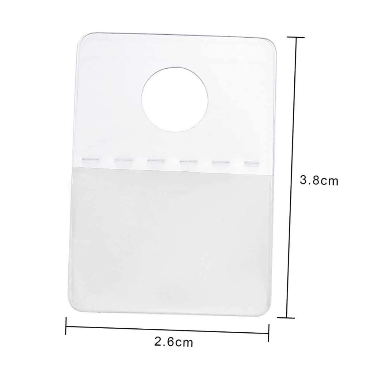 Amosfun 1200piezas Tablas Adhesivas Transparentes Autoadhesivas Para Colgar Pared Ganchos De Plástico Para Exhibición Soporte Firme y Seguro