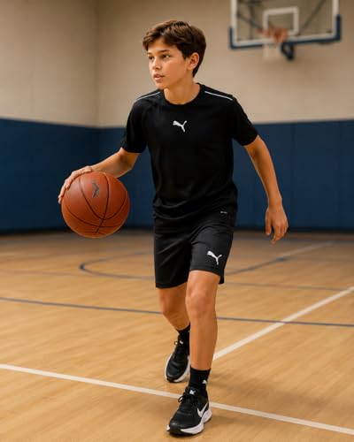 PUMA Boys Dry Fit Performance Active Basic Quick-Dry T-Shirt (Sizes 8-20) - image 3