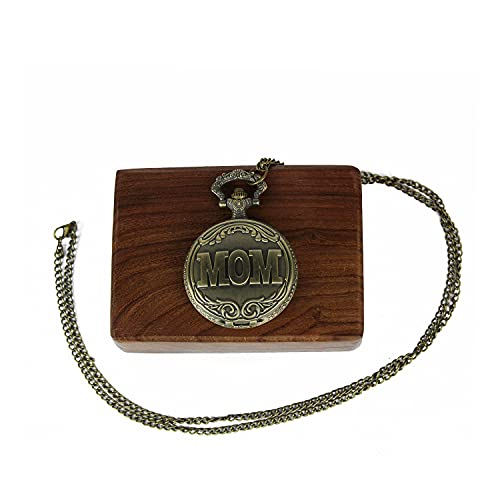Montre de poche gravée en bronze antique véritable chef-d'œuvre rétro de collection