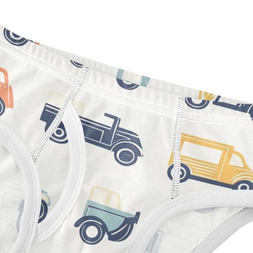 KLL Cartoon Trucks Motorcyles Toddler Boys' Soft Briefs Cute Undies4