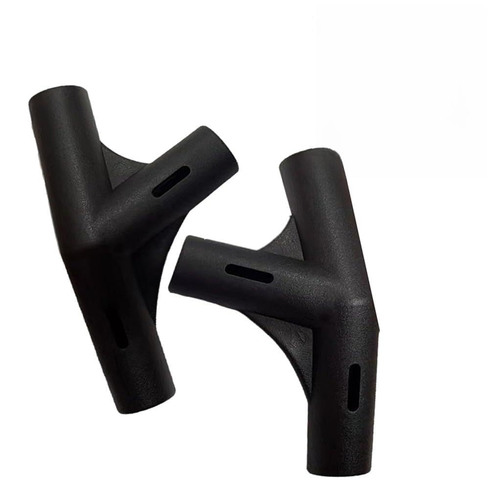 Lot de 10 kits de réparation de joints de poteau de tente, connecteur de tige de support en plastique avec styles gauche et droit, diamètre intérieur 19 mm à 16 mm pour accessoires de tente