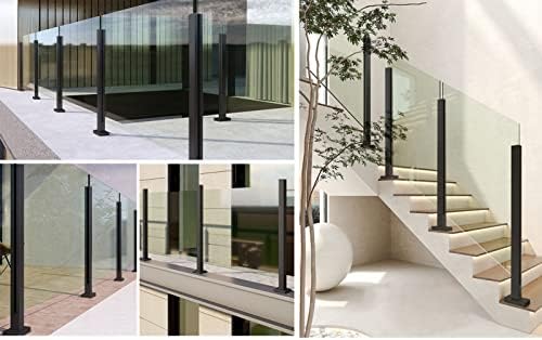304 Stainless Steel Glass Balustrade Kit - Modern Indoor Glass Panel System for Hallway, Stairs & Railings - Durable, Stylish Safety Solution for Home & Office