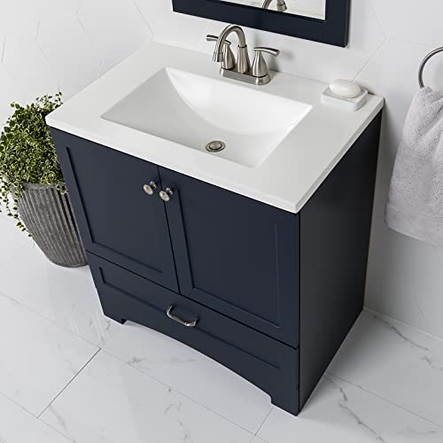 Spring Mill Cabinets Emlyn Bathroom Vanity With Sink, Deep Blue #TOP5