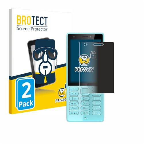 BROTECT (2 Stück Anti-Spy Blickschutzfolie für Nokia 216 Privacy Screen Protector [Bildschirmschutz-Folie, Sichtschutz, Blaulichtfilter]