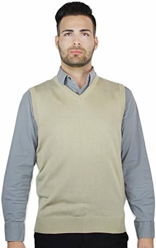 Blue Ocean Solid Color Sweater Vest