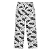 Yuiboo Car Abstract Black Pajama Pants Long Pant Printed Pjs Trouser Holiday with Pockets 6-8Y