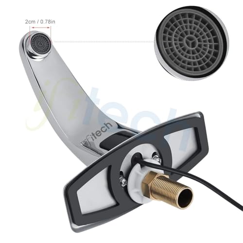 Image of IFITech Automatic Sensor Water Tap, Hands Free Touchless Faucet, Touchless Basin Faucet with Dual Power (Electric & Battery), Stainless Steel Chrome Finish, Water Saving Smart Tap
