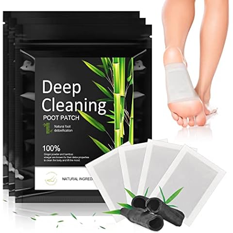 Detox Foot Patches, Pack of 30 Natural Foot Patches, Detox Plasters, Feet Stickers, Foot Care Pads for Removing Impurities, Improve Sleep Quality (Bamboo) Cover