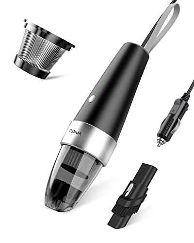 Car Vacuum, YANTU Car Vacuum Cleaner High Power 6000PA Mini Handheld Portable Corded Small Vacuum for Quick Car Cleaning, DC 8.4V Portable Auto Vacuum Cleaner for Wet Dry with 2in1 Brush