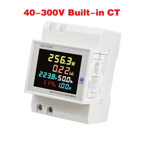 Voltmètre ampèremètre wattmètre AC 40-300V moniteur électricité rail DIN