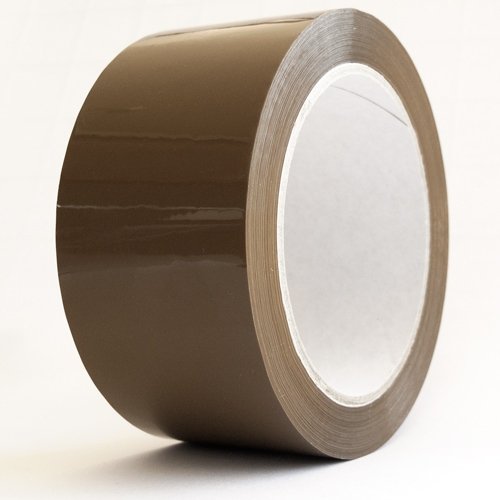 KK Verpackungen Paketklebeband Braun Leise | 24 Rollen, 50mm x 66m | Low Noise PP Packband | Reißfest 50my | Leise abrollbar, Acryl Klebeband