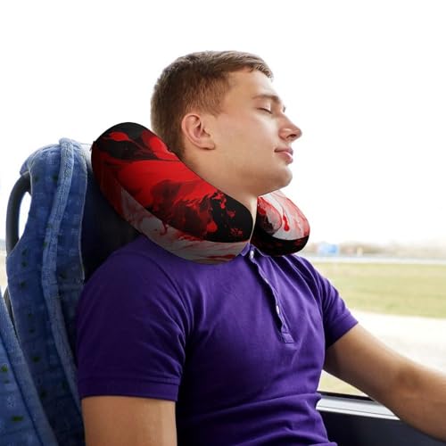 Almohada de viaje U espuma viscoelástica 30 x 25 cm miniatura 7