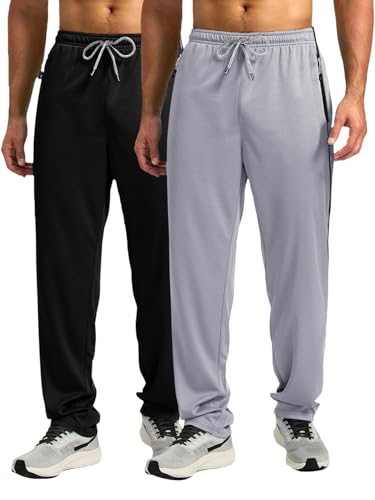 Image of Pinkmint Men's Cotton Comfort Fit Drawstring Track Pants with Side Pockets | Relaxed Fit | Men's Cotton Joggers