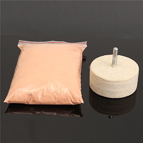 Ceroxid-Polierpulver 8Oz 230G mit 2 Zoll-Filz-Polierscheibe