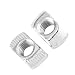 Produktbild 50pcs T-Nutmutter Hammerkopfmutter Europäische M4, M5, M6, M8 Verzinkte Aluminiumprofilmutter T Drop-in-Muttern-Sortiment-Kits für Aluminiumprofile(EU30-M6*16.5 * 8)