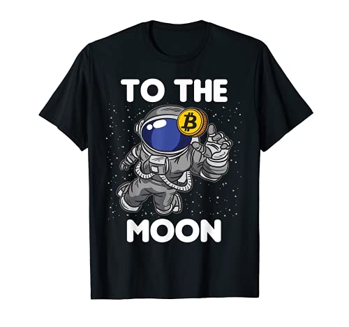 Bitcoin Astronaute vers la Lune Blockchain Crypto Fan T-Shirt Cover