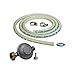 PROWELTEK Kit Connexion gaz Complet pour réchauds gaz Tuyau Souple Ø 6 x 12 L: 1.50m + Embout tétine + Détendeur Butane 28 mbars