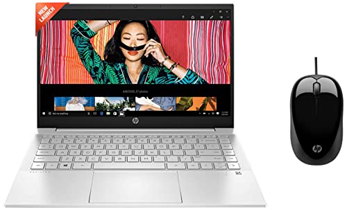 Image of HP Pavilion 14 11Th Gen Intel Core I5 16Gb Ram /512Gb Ssd 14 Inch (35.6Cm) IPS Anti-Glare Fhd&X1000 Wired USB Mouse with 3 Handy Buttons,Windows 11 Home