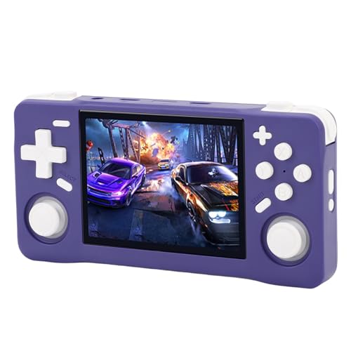 [Batteria a lunga durata] Alimentata da una batteria ricaricabile ad alta capacità da 4000 mAh, questa console di gioco portatile con schermo HD offre fino a 6 ore di gioco continuo con una singola carica.