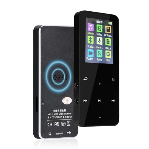MP3 Player with Bluetooth 5.3 - Helterfolg Portable Music Player with Built-in HD Speaker, Voice Recorder, HiFi Sound, E-Book Function (16GB) MP3 Player with Bluetooth 5.3 - Helterfolg Portable Music Player with Built-in HD Speaker, Voice Recorder, HiFi Sound, E-Book Function (16GB)