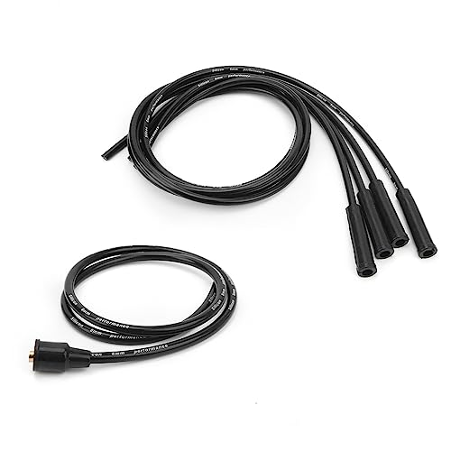 Fio de Vela de Ignição de 8mm, Comprimento de 1m, Conjunto de Fio de Vela de Ignição Estável de Alta