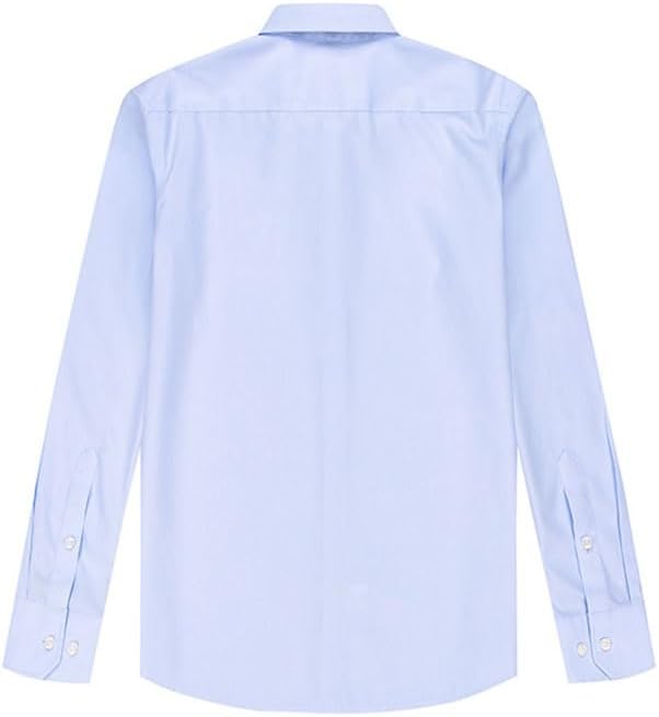 Men Long Sleeves Cotton Breathable Cardigan Casual Square Collar Shirt Fashion Business Formal Shirt(XX-Large)