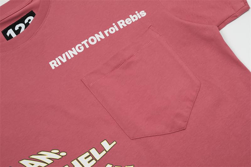 Vintage Wash RRR123 T Shirt Men Women Red T-shirts Oversized RRR