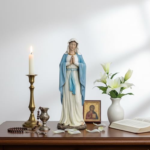 Estatua Virgen María 14.5 Pulgadas Decoración Hogar miniatura 6