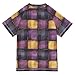 Purple Yellow Checked Bathing Suit Girls Sun Protection Teen Rash Guard Swimsuit Swimwears Athletic Shirt for Toddler Boy 4T