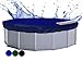 QUICK STAR Poolabdeckung Rund für 366-400 cm Pools | Planenmaß Ø 460 cm | Blau | Sommer & Winter Poolplane | Solar Abdeckplane | 200g/m² PE Zweifach Beschichtete Abdeckung | Solarplane UV-Resistent