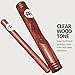 African Select Hardwood Claves Musical Instrument Sticks, Hollow Body — NOT MADE IN CHINA — For Live, Studio and Classrooms, 2-YEAR WARRANTY