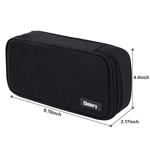 Image of Chelory Big Capacity Pencil Case Large Pencil Bag Pouch Pen Case Pencil Marker Holder Stationery Storage Makeup Bag for Office Supplies Adults