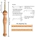LOOEN Wooden Handle Embroidery Pen Punch Needle Set Craft Needlework Stitching Kit Include Embroidery Hoop Fabric Table Cloth Felting Threader (Set 1)