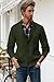 JMIERR Cardigan Sweaters for Men Fall Fashion 2025 Casual Long Sleeve Shawl Collar Button-Down Wool Blend Cable Knit Christmas Sweater with Pockets,L,Green