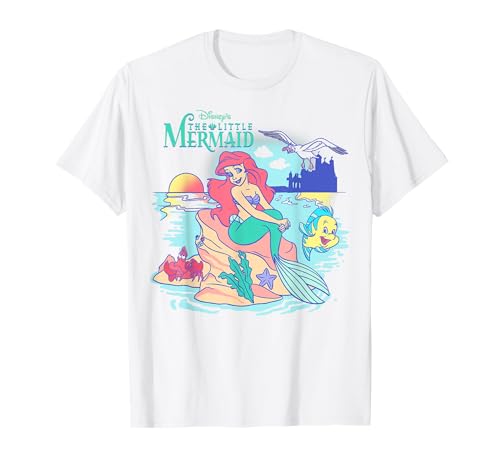 Poster Disney La Petite Sirène Ariel Flounder Sebastian T-Shirt