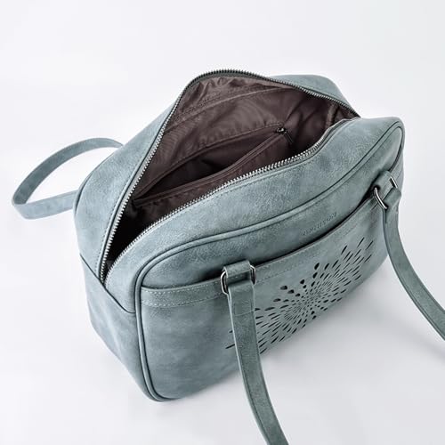 APHISON Vegan Leather Shoulder Purses for Women with Top Handle Strap, Ladies Handbags, Tote Hobo Bags Sunflower Design4